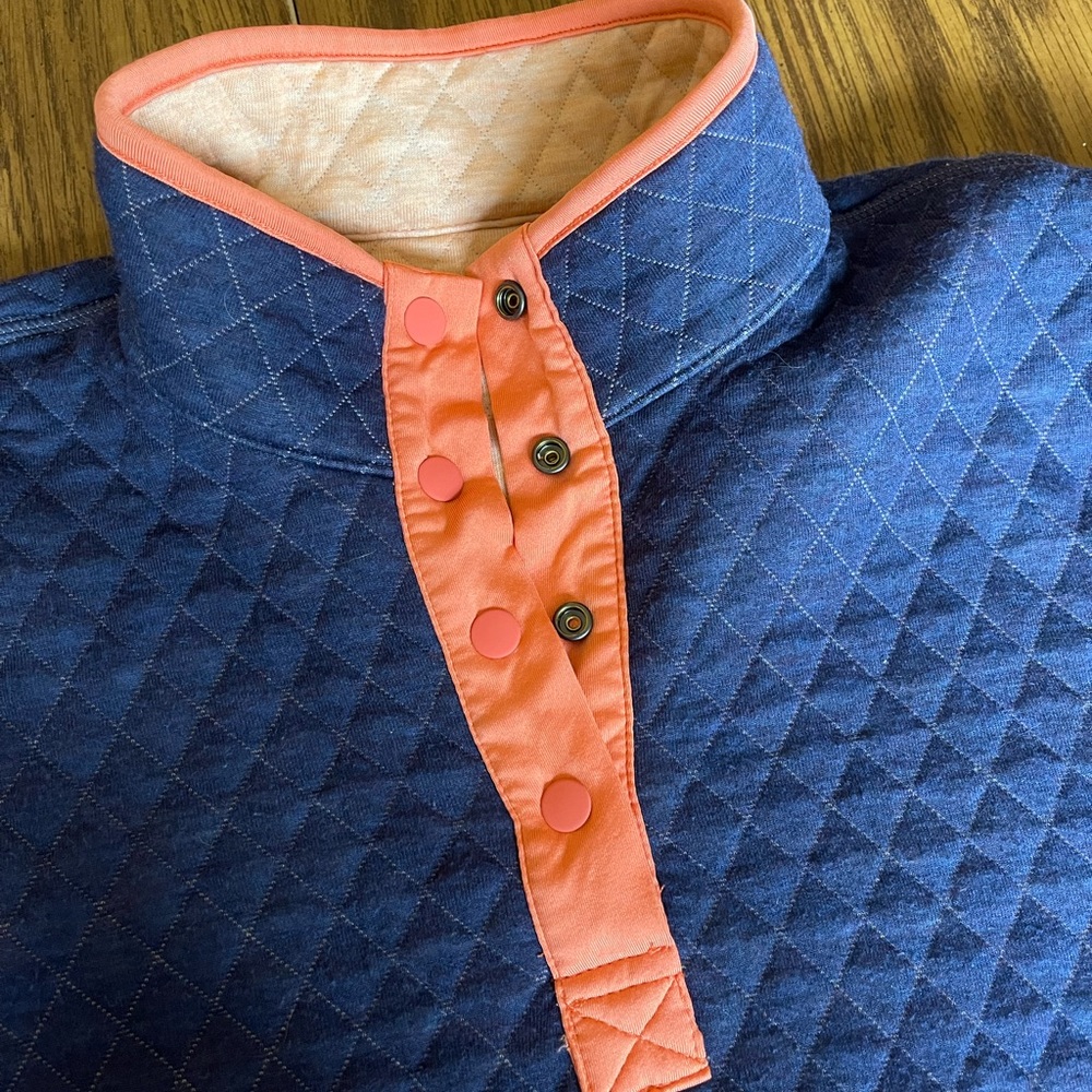 Reversible Lady Corbet in Coral/Navy - Marine Layer